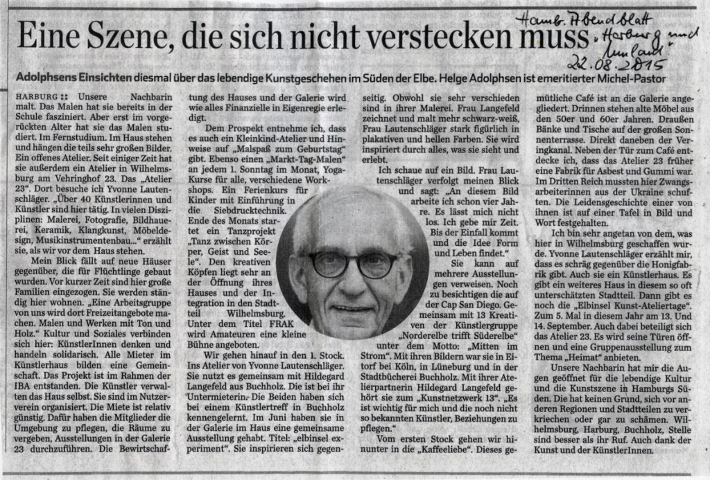Hamburger Abendblatt 22.8.2015